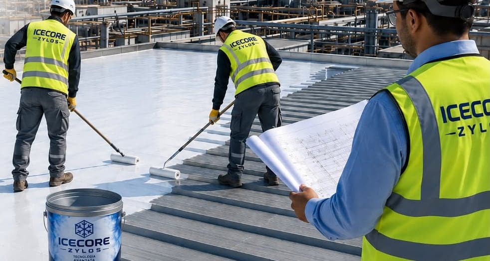 Applicazione su Tetti Industriali